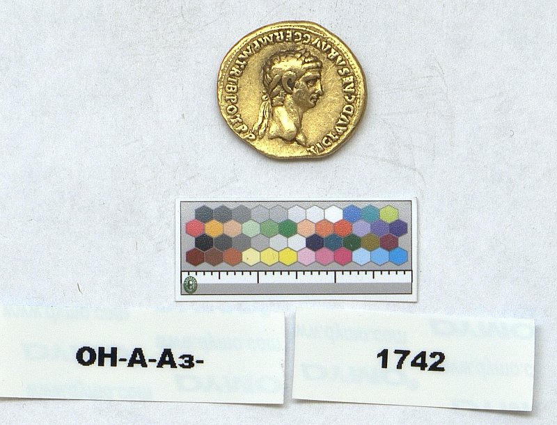 Римская империя · Claudius · Aureus · I в., Федеральное государственное бюджетное учреждение культуры "Государственный Эрмитаж"