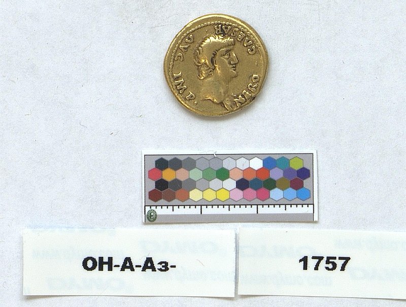 Римская империя · Nero · Aureus · I в., Федеральное государственное бюджетное учреждение культуры "Государственный Эрмитаж"