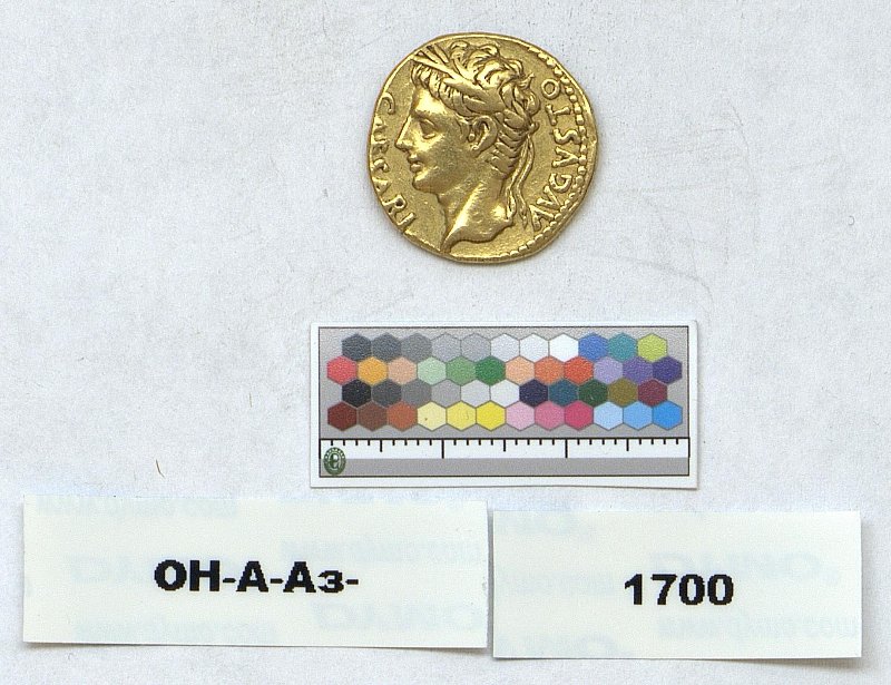 Римская империя · Augustus · Aureus · I в. до н. э., Федеральное государственное бюджетное учреждение культуры "Государственный Эрмитаж"