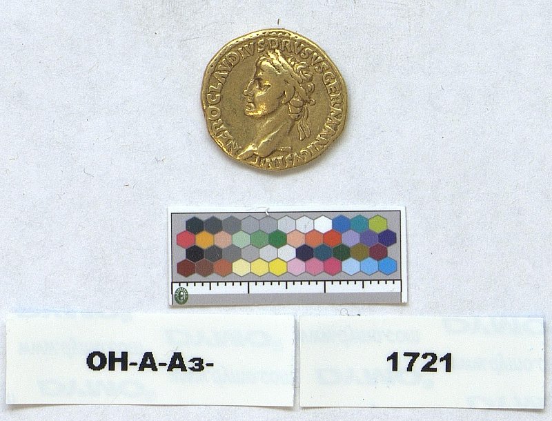 Римская империя · Drusus the Elder · Aureus · I в. до н. э., Федеральное государственное бюджетное учреждение культуры "Государственный Эрмитаж"