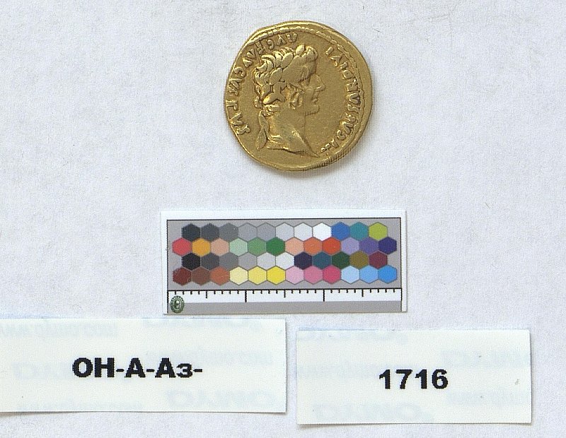 Римская империя · Tiberius · Aureus · I в., Федеральное государственное бюджетное учреждение культуры "Государственный Эрмитаж"