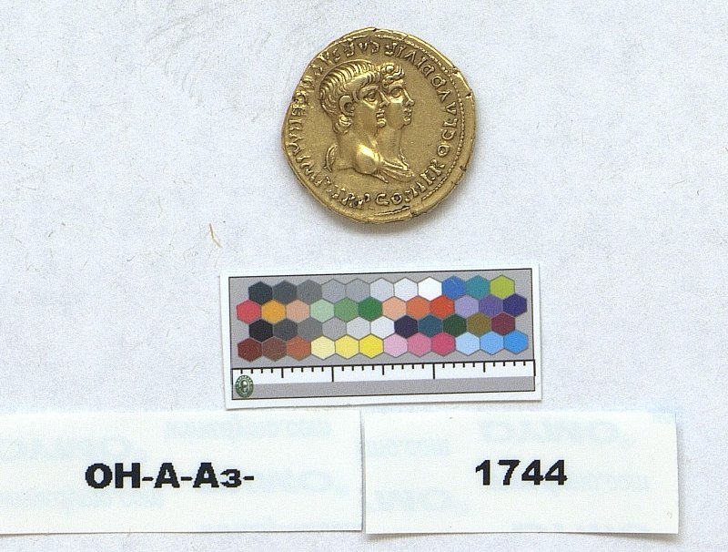 Римская империя · Nero · Aureus · I в., Федеральное государственное бюджетное учреждение культуры "Государственный Эрмитаж"