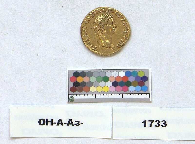 Римская империя · Claudius · Aureus · I в., Федеральное государственное бюджетное учреждение культуры "Государственный Эрмитаж"