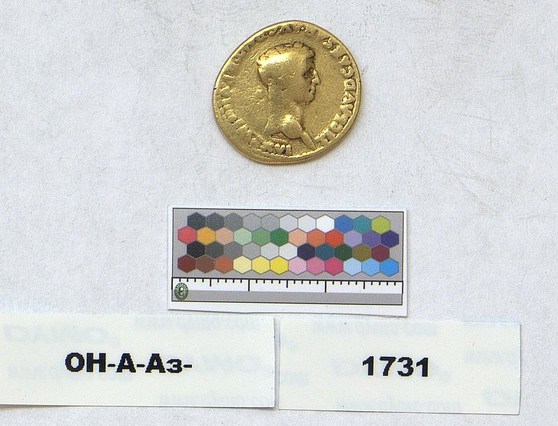 Римская империя · Claudius · Aureus · I в., Федеральное государственное бюджетное учреждение культуры "Государственный Эрмитаж"