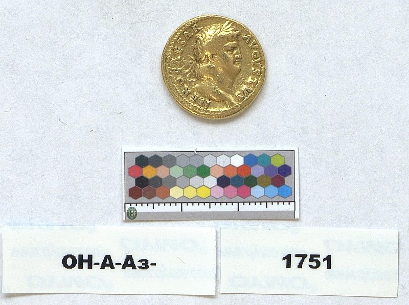 Римская империя · Nero · Aureus · I в., Федеральное государственное бюджетное учреждение культуры "Государственный Эрмитаж"