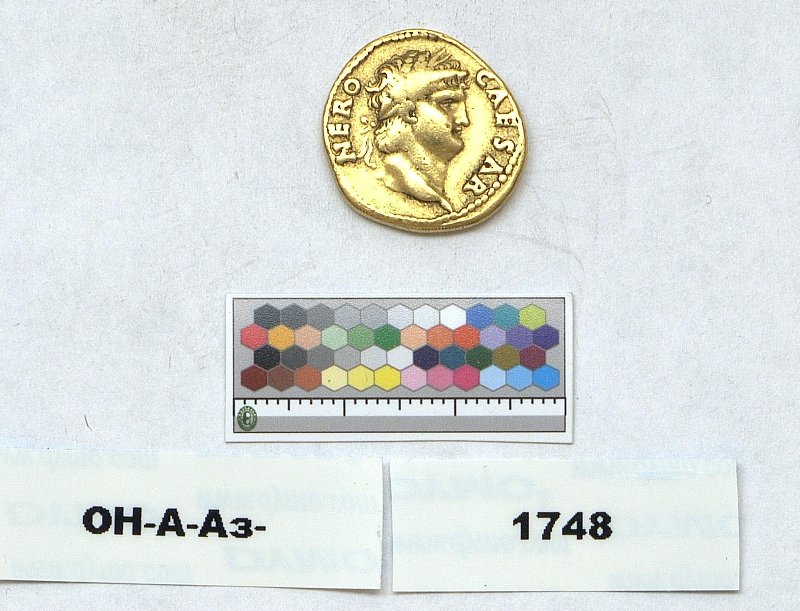 Римская империя · Nero · Aureus · I в., Федеральное государственное бюджетное учреждение культуры "Государственный Эрмитаж"