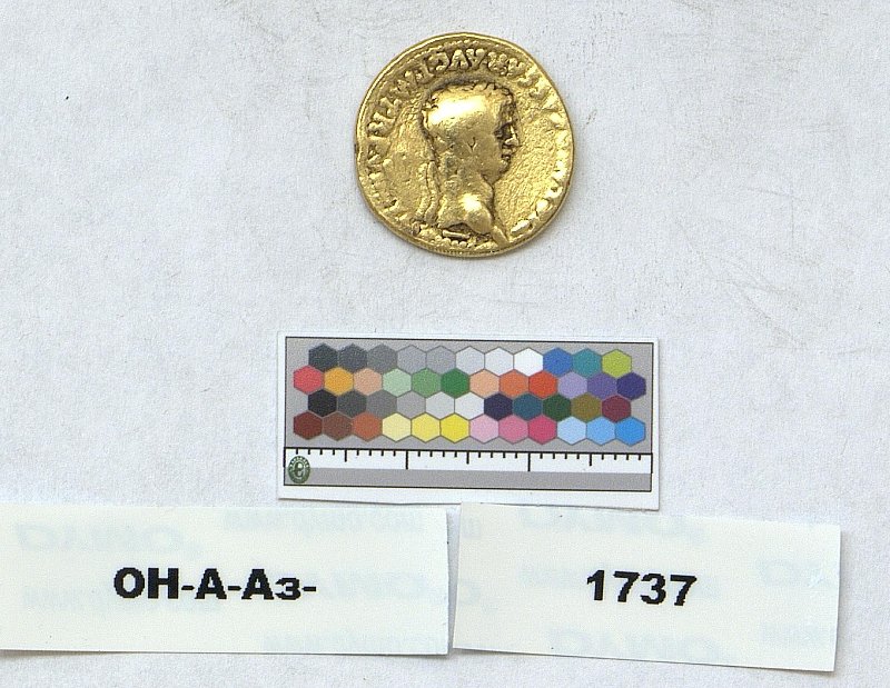 Римская империя · Claudius · Aureus · I в., Федеральное государственное бюджетное учреждение культуры "Государственный Эрмитаж"