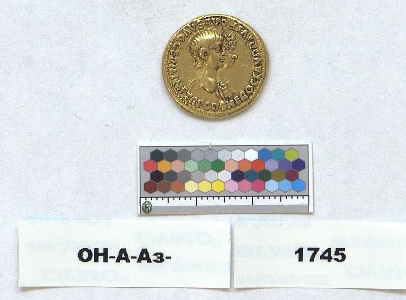 Римская империя · Nero · Aureus · I в., Федеральное государственное бюджетное учреждение культуры "Государственный Эрмитаж"