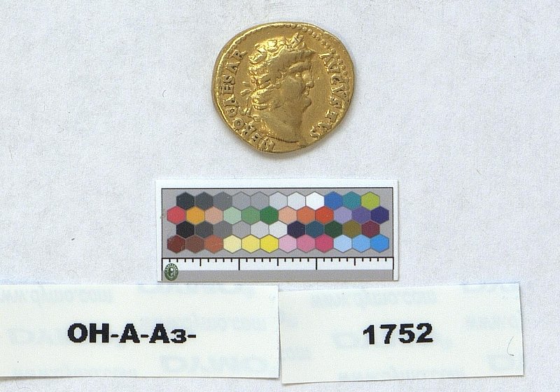 Римская империя · Nero · Aureus · I в., Федеральное государственное бюджетное учреждение культуры "Государственный Эрмитаж"