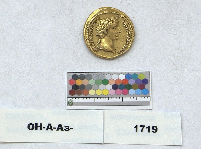 Римская империя · Tiberius · Aureus · I в., Федеральное государственное бюджетное учреждение культуры "Государственный Эрмитаж"