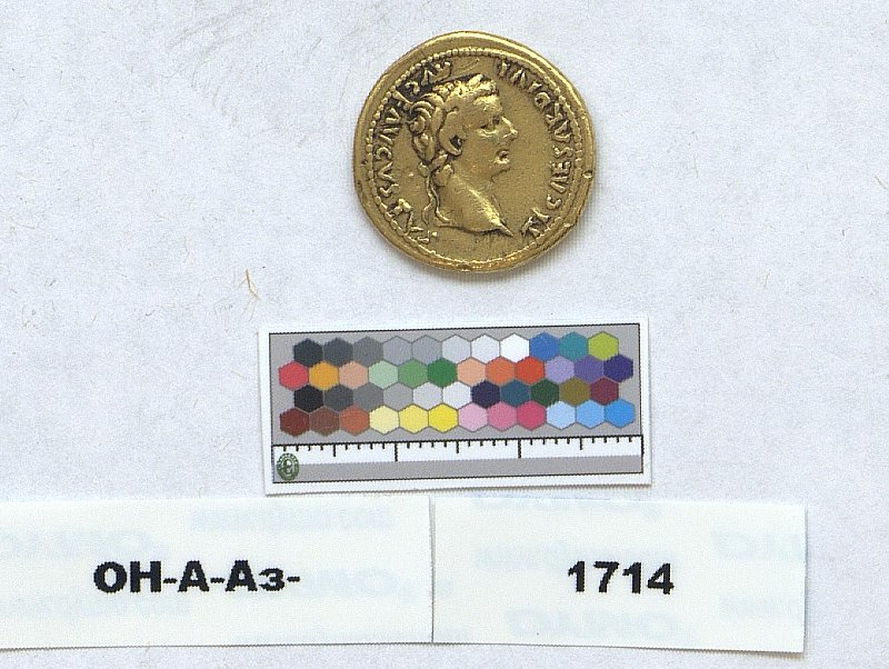 Римская империя · Tiberius · Aureus · I в., Федеральное государственное бюджетное учреждение культуры "Государственный Эрмитаж"