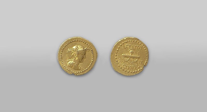 Римская республика · Aureus · I в. до н. э., Федеральное государственное бюджетное учреждение культуры "Государственный Эрмитаж"