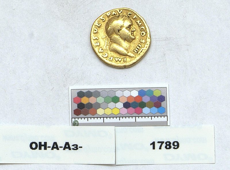 Римская империя · Vespasian · Aureus · I в., Федеральное государственное бюджетное учреждение культуры "Государственный Эрмитаж"