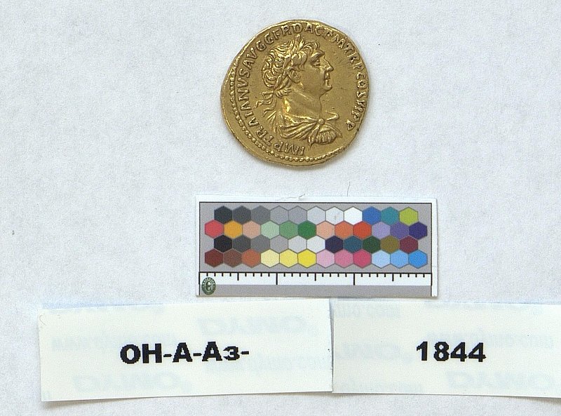 Римская империя · Trajan · Aureus · I в., Федеральное государственное бюджетное учреждение культуры "Государственный Эрмитаж"