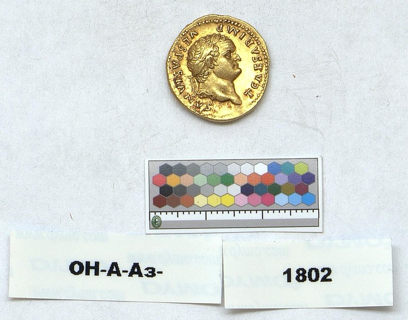 Римская империя · Titus · Aureus · I в., Федеральное государственное бюджетное учреждение культуры "Государственный Эрмитаж"