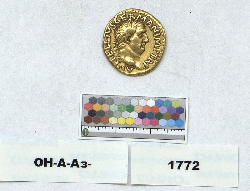 Римская империя · Vitellius · Aureus · I в., Федеральное государственное бюджетное учреждение культуры "Государственный Эрмитаж"
