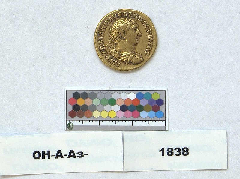 Римская империя · Trajan · Aureus · I в., Федеральное государственное бюджетное учреждение культуры "Государственный Эрмитаж"