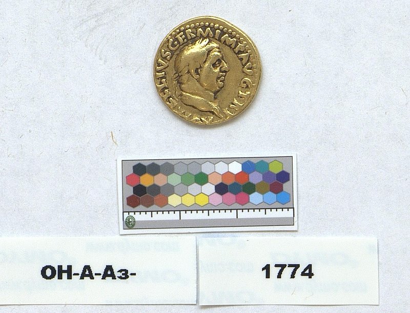 Римская империя · Vitellius · Aureus · I в., Федеральное государственное бюджетное учреждение культуры "Государственный Эрмитаж"