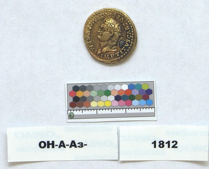 Римская империя · Titus · Aureus · I в., Федеральное государственное бюджетное учреждение культуры "Государственный Эрмитаж"