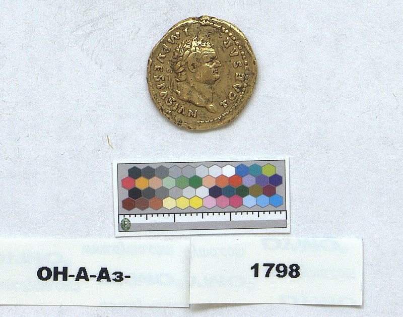 Римская империя · Titus · Aureus · I в., Федеральное государственное бюджетное учреждение культуры "Государственный Эрмитаж"