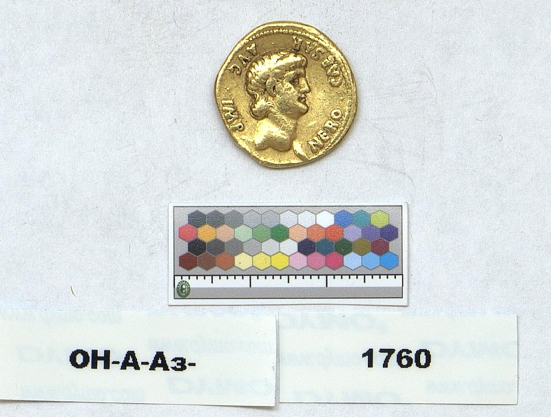 Римская империя · Nero · Aureus · I в., Федеральное государственное бюджетное учреждение культуры "Государственный Эрмитаж"