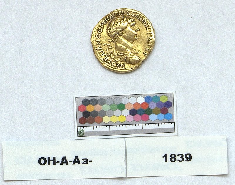 Римская империя · Trajan · Aureus · I в., Федеральное государственное бюджетное учреждение культуры "Государственный Эрмитаж"