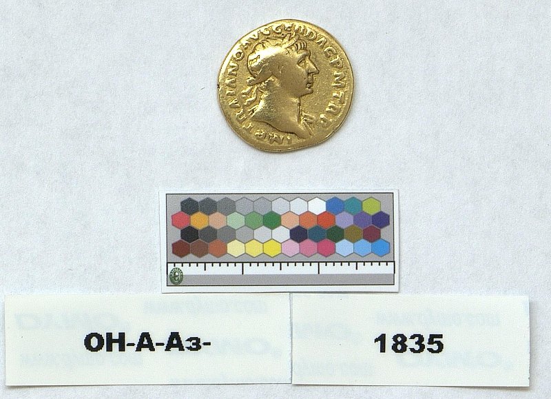 Римская империя · Trajan · Aureus · I в., Федеральное государственное бюджетное учреждение культуры "Государственный Эрмитаж"