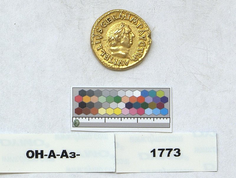 Римская империя · Vitellius · Aureus · I в., Федеральное государственное бюджетное учреждение культуры "Государственный Эрмитаж"