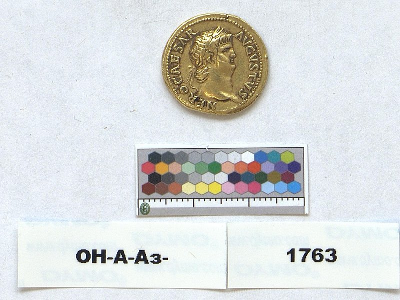 Римская империя · Nero · Aureus · I в., Федеральное государственное бюджетное учреждение культуры "Государственный Эрмитаж"