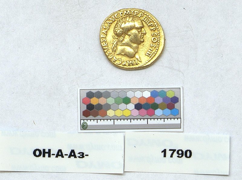 Римская империя · Vespasian · Aureus · I в., Федеральное государственное бюджетное учреждение культуры "Государственный Эрмитаж"