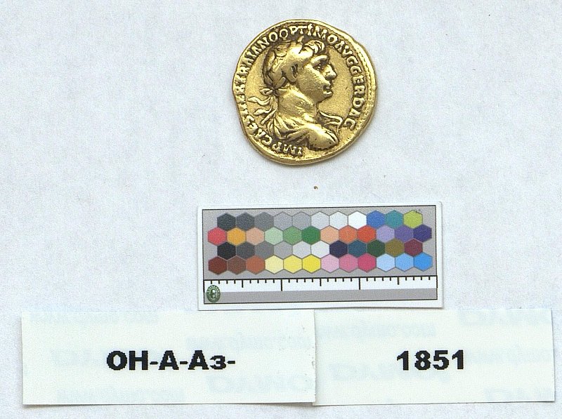 Римская империя · Trajan · Aureus · I в., Федеральное государственное бюджетное учреждение культуры "Государственный Эрмитаж"
