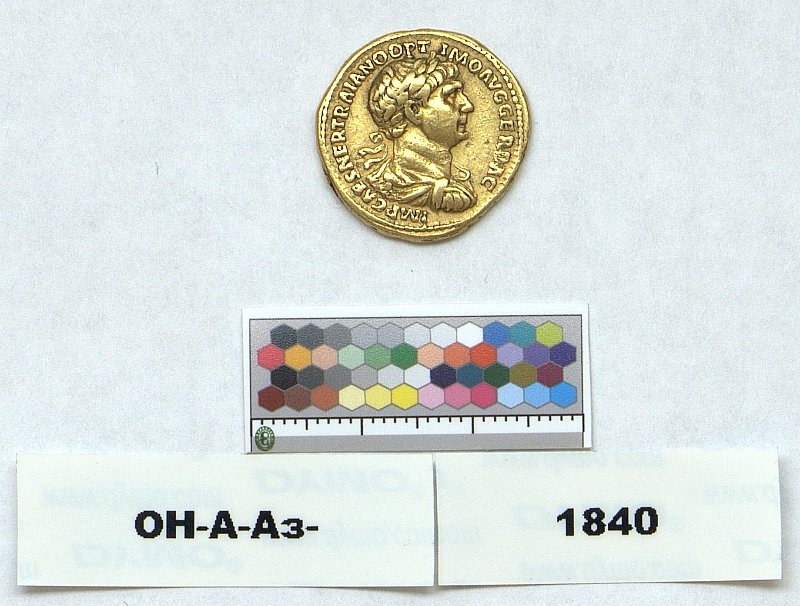 Римская империя · Trajan · Aureus · I в., Федеральное государственное бюджетное учреждение культуры "Государственный Эрмитаж"