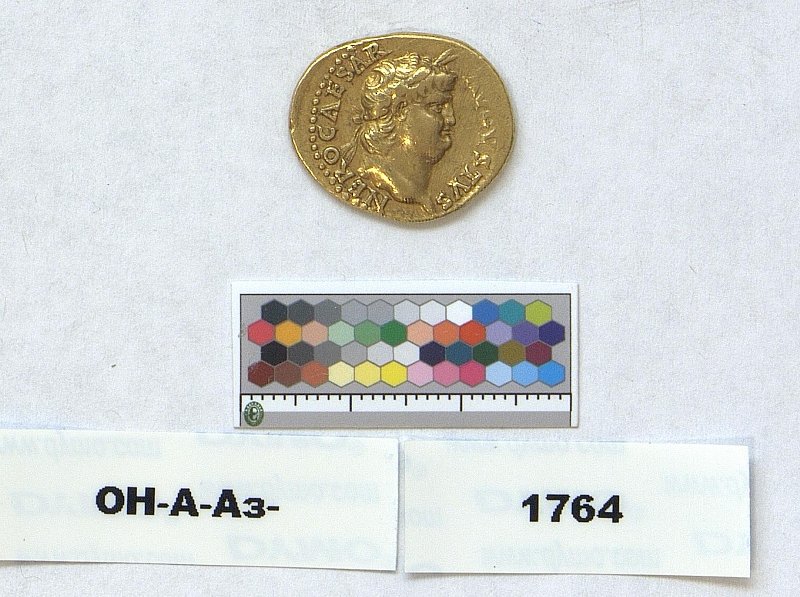 Римская империя · Nero · Aureus · I в., Федеральное государственное бюджетное учреждение культуры "Государственный Эрмитаж"