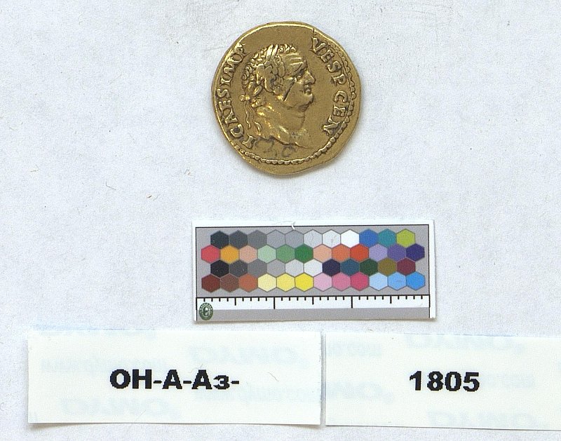 Римская империя · Titus · Aureus · I в., Федеральное государственное бюджетное учреждение культуры "Государственный Эрмитаж"