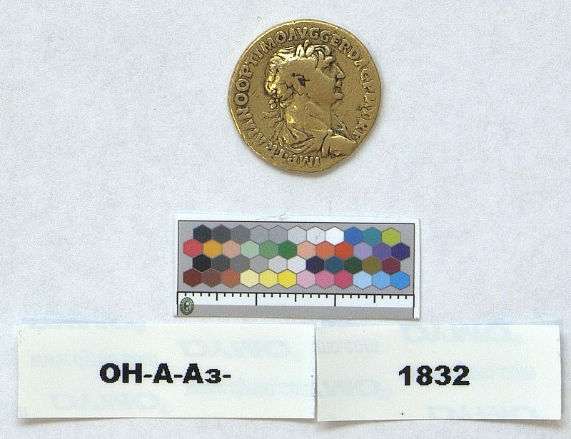 Римская империя · Trajan · Aureus · I в., Федеральное государственное бюджетное учреждение культуры "Государственный Эрмитаж"