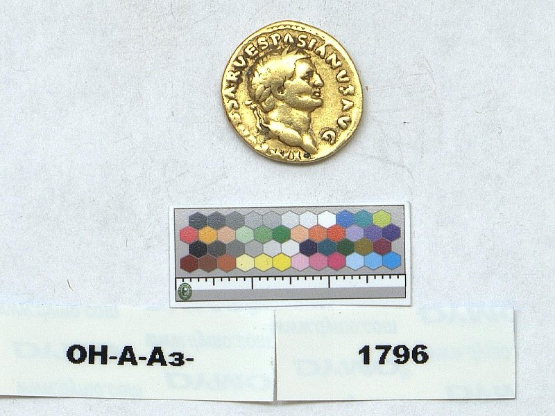 Римская империя · Vespasian · Aureus · I в., Федеральное государственное бюджетное учреждение культуры "Государственный Эрмитаж"