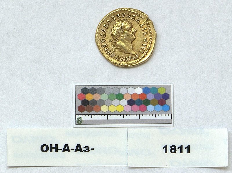 Римская империя · Titus · Aureus · I в., Федеральное государственное бюджетное учреждение культуры "Государственный Эрмитаж"