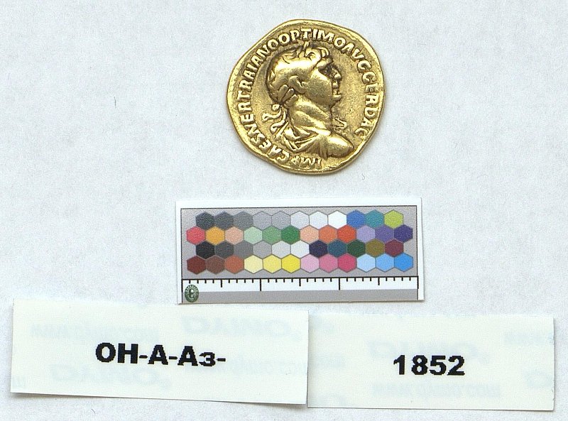 Римская империя · Trajan · Aureus · I в., Федеральное государственное бюджетное учреждение культуры "Государственный Эрмитаж"
