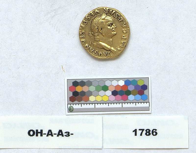 Римская империя · Vespasian · Aureus · I в., Федеральное государственное бюджетное учреждение культуры "Государственный Эрмитаж"
