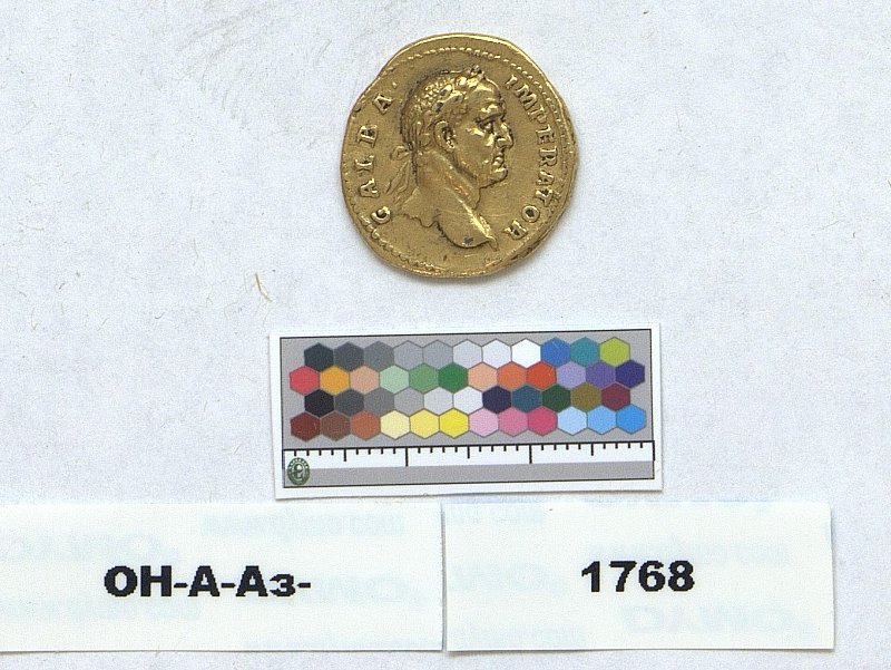 Римская империя · Galba · Aureus · I в., Федеральное государственное бюджетное учреждение культуры "Государственный Эрмитаж"