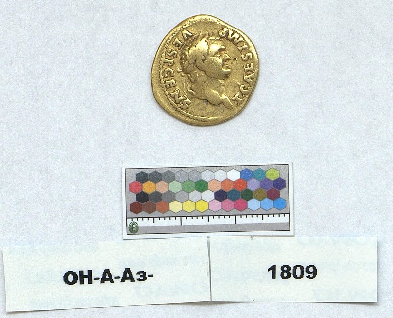 Римская империя · Titus · Aureus · I в., Федеральное государственное бюджетное учреждение культуры "Государственный Эрмитаж"