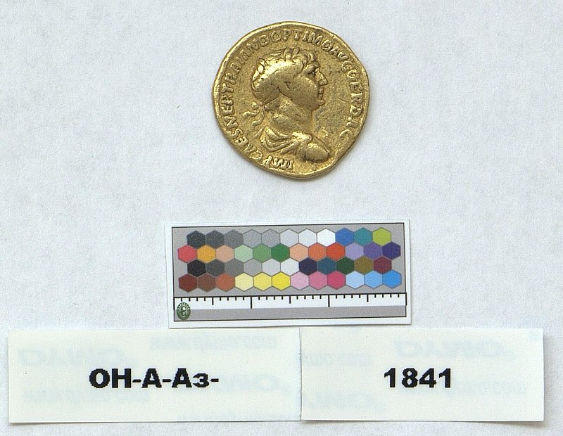 Римская империя · Trajan · Aureus · I в., Федеральное государственное бюджетное учреждение культуры "Государственный Эрмитаж"