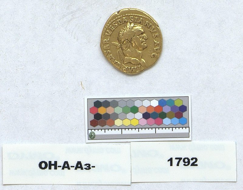Римская империя · Vespasian · Aureus · I в., Федеральное государственное бюджетное учреждение культуры "Государственный Эрмитаж"