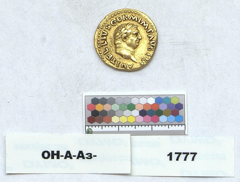 Римская империя · Vitellius · Aureus · I в., Федеральное государственное бюджетное учреждение культуры "Государственный Эрмитаж"