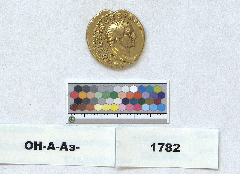 Римская империя · Vespasian · Aureus · I в., Федеральное государственное бюджетное учреждение культуры "Государственный Эрмитаж"