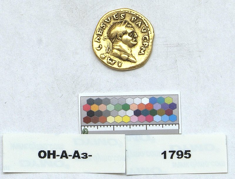Римская империя · Vespasian · Aureus · I в., Федеральное государственное бюджетное учреждение культуры "Государственный Эрмитаж"