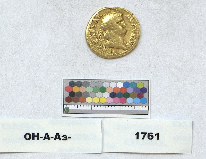 Римская империя · Nero · Aureus · I в., Федеральное государственное бюджетное учреждение культуры "Государственный Эрмитаж"