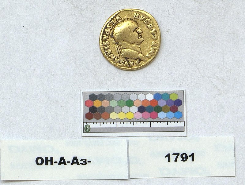 Римская империя · Vespasian · Aureus · I в., Федеральное государственное бюджетное учреждение культуры "Государственный Эрмитаж"