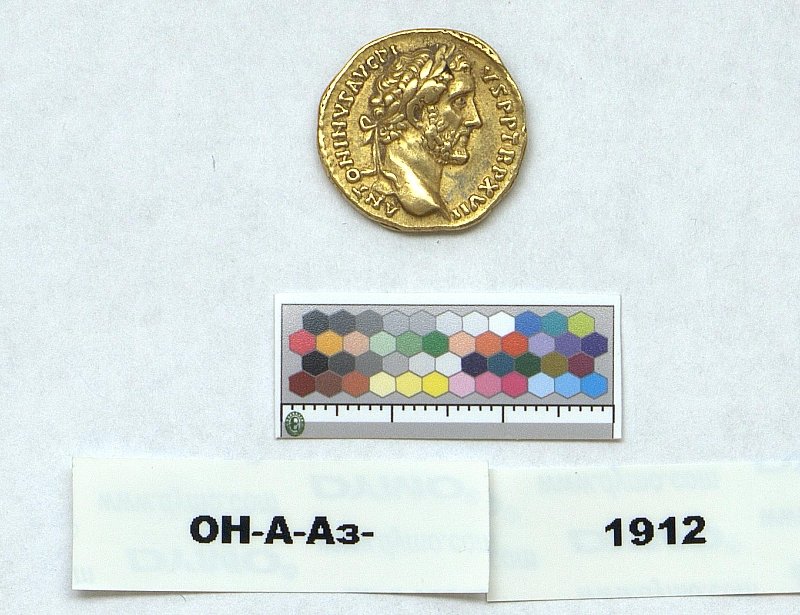 Римская империя · Antoninus Pius · Aureus · I в., Федеральное государственное бюджетное учреждение культуры "Государственный Эрмитаж"