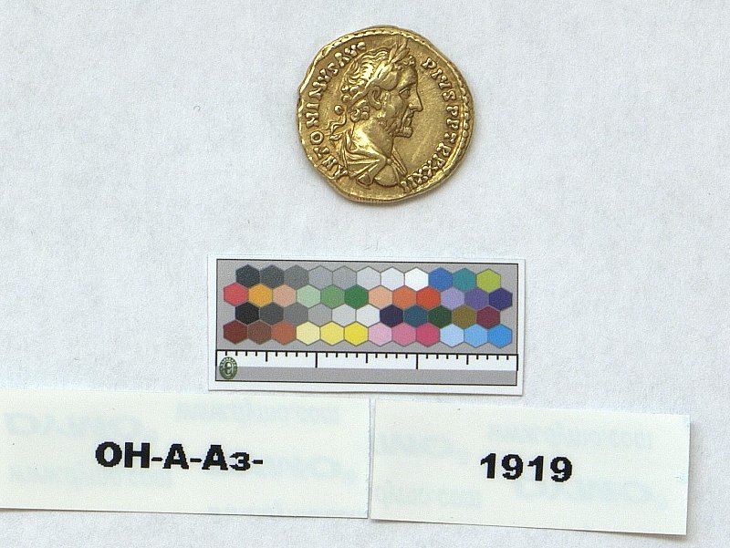Римская империя · Antoninus Pius · Aureus · I в., Федеральное государственное бюджетное учреждение культуры "Государственный Эрмитаж"